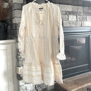 Anthropologie | Maeve Dominique Tunic Dress Cream